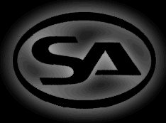 Glowing SA logo